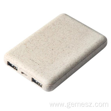 Biodegradable Wheat Straw Custom 5000mAh Power Bank